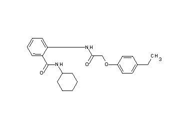 N-cyclohexyl-2-{[(4-ethylphenoxy)acetyl]amino}benzamide