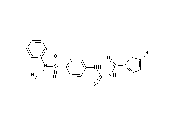 5-bromo-N-{[(4-{[methyl(phenyl)amino]sulfonyl}phenyl)amino]carbonothioyl}-2-furamide