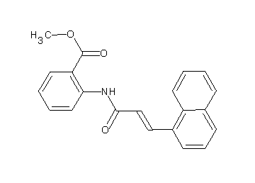 methyl 2-{[3-(1-naphthyl)acryloyl]amino}benzoate