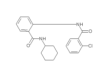2-chloro-N-{2-[(cyclohexylamino)carbonyl]phenyl}benzamide