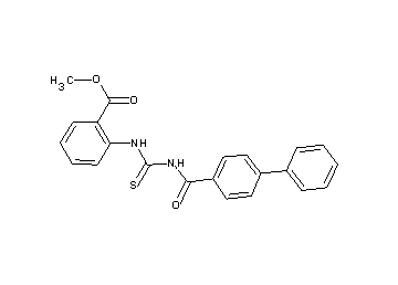 methyl 2-({[(4-biphenylylcarbonyl)amino]carbonothioyl}amino)benzoate