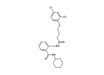 N-cyclohexyl-2-{[4-(2,4-dichlorophenoxy)butanoyl]amino}benzamide