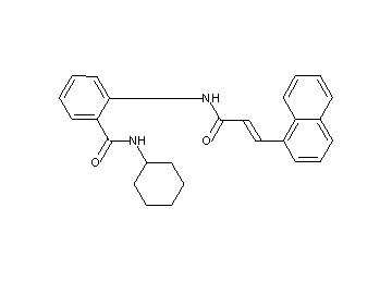 N-cyclohexyl-2-{[3-(1-naphthyl)acryloyl]amino}benzamide