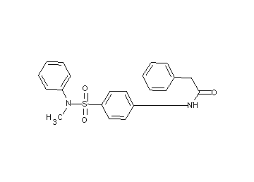 N-(4-{[methyl(phenyl)amino]sulfonyl}phenyl)-2-phenylacetamide