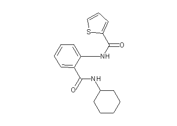 N-{2-[(cyclohexylamino)carbonyl]phenyl}-2-thiophenecarboxamide