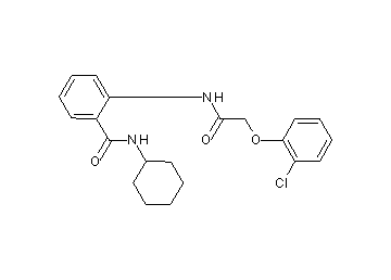 2-{[(2-chlorophenoxy)acetyl]amino}-N-cyclohexylbenzamide
