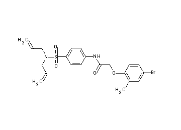 2-(4-bromo-2-methylphenoxy)-N-{4-[(diallylamino)sulfonyl]phenyl}acetamide