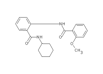 N-{2-[(cyclohexylamino)carbonyl]phenyl}-2-methoxybenzamide