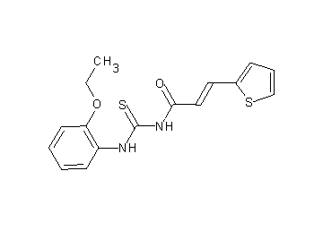 N-{[(2-ethoxyphenyl)amino]carbonothioyl}-3-(2-thienyl)acrylamide