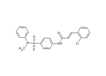 3-(2-chlorophenyl)-N-(4-{[methyl(phenyl)amino]sulfonyl}phenyl)acrylamide