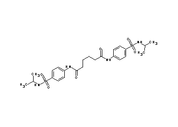 N,N'-bis{4-[(isopropylamino)sulfonyl]phenyl}hexanediamide