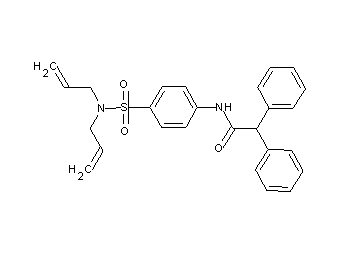 N-{4-[(diallylamino)sulfonyl]phenyl}-2,2-diphenylacetamide