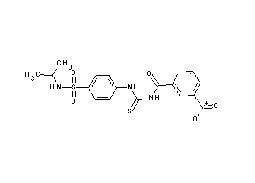 N-[({4-[(isopropylamino)sulfonyl]phenyl}amino)carbonothioyl]-3-nitrobenzamide
