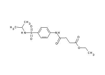 ethyl 4-({4-[(isopropylamino)sulfonyl]phenyl}amino)-4-oxobutanoate