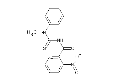 N-{[methyl(phenyl)amino]carbonothioyl}-2-nitrobenzamide