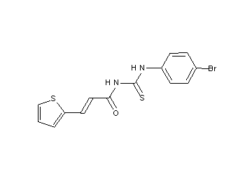 N-{[(4-bromophenyl)amino]carbonothioyl}-3-(2-thienyl)acrylamide