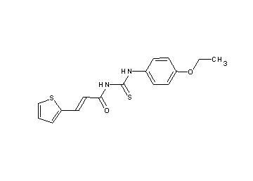 N-{[(4-ethoxyphenyl)amino]carbonothioyl}-3-(2-thienyl)acrylamide