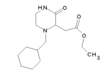 ethyl [1-(cyclohexylmethyl)-3-oxo-2-piperazinyl]acetate