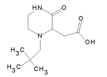 [1-(2,2-dimethylpropyl)-3-oxo-2-piperazinyl]acetic acid
