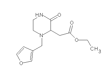 ethyl [1-(3-furylmethyl)-3-oxo-2-piperazinyl]acetate