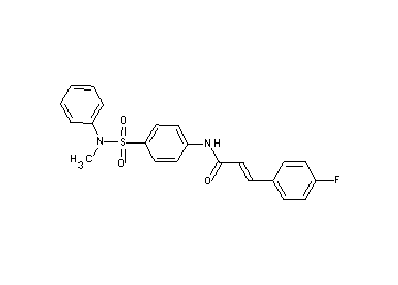 3-(4-fluorophenyl)-N-(4-{[methyl(phenyl)amino]sulfonyl}phenyl)acrylamide