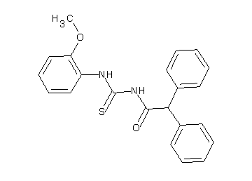 N-{[(2-methoxyphenyl)amino]carbonothioyl}-2,2-diphenylacetamide