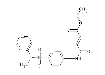 ethyl 4-[(4-{[methyl(phenyl)amino]sulfonyl}phenyl)amino]-4-oxo-2-butenoate