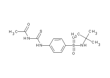 N-[({4-[(tert-butylamino)sulfonyl]phenyl}amino)carbonothioyl]acetamide