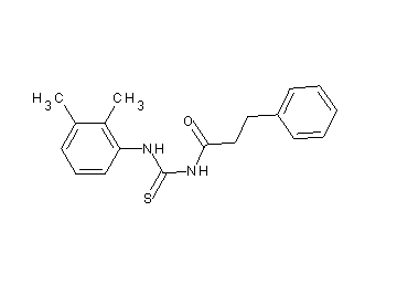 N-{[(2,3-dimethylphenyl)amino]carbonothioyl}-3-phenylpropanamide