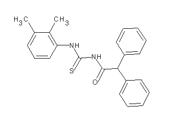 N-{[(2,3-dimethylphenyl)amino]carbonothioyl}-2,2-diphenylacetamide