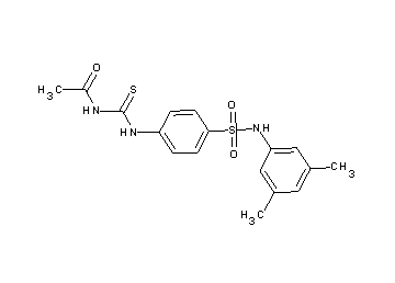 N-{[(4-{[(3,5-dimethylphenyl)amino]sulfonyl}phenyl)amino]carbonothioyl}acetamide