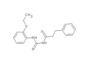 N-{[(2-ethoxyphenyl)amino]carbonothioyl}-3-phenylpropanamide