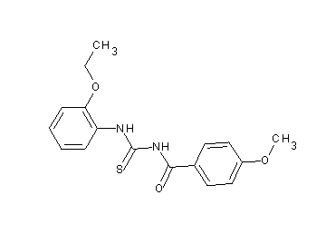 N-{[(2-ethoxyphenyl)amino]carbonothioyl}-4-methoxybenzamide