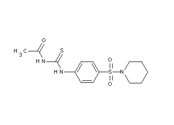 N-({[4-(1-piperidinylsulfonyl)phenyl]amino}carbonothioyl)acetamide