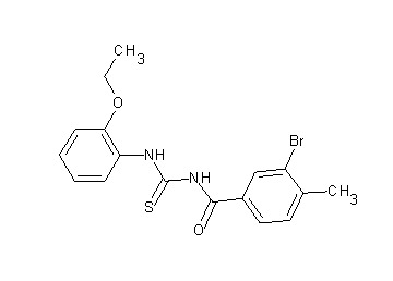 3-bromo-N-{[(2-ethoxyphenyl)amino]carbonothioyl}-4-methylbenzamide