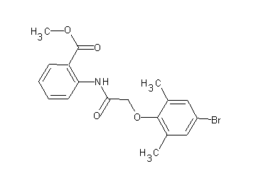 methyl 2-{[(4-bromo-2,6-dimethylphenoxy)acetyl]amino}benzoate