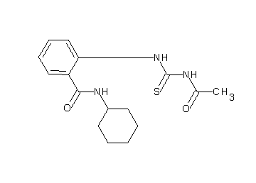 2-{[(acetylamino)carbonothioyl]amino}-N-cyclohexylbenzamide - Click Image to Close