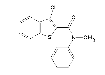 3-chloro-N-methyl-N-phenyl-1-benzothiophene-2-carboxamide