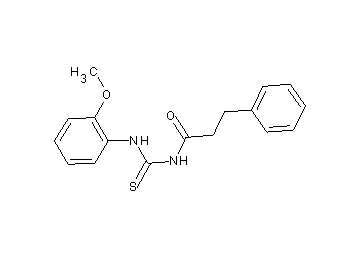 N-{[(2-methoxyphenyl)amino]carbonothioyl}-3-phenylpropanamide
