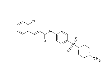3-(2-chlorophenyl)-N-{4-[(4-methyl-1-piperazinyl)sulfonyl]phenyl}acrylamide