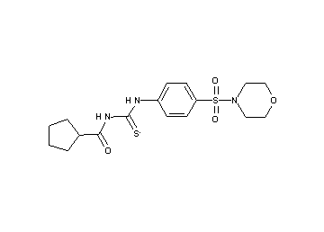 N-({[4-(4-morpholinylsulfonyl)phenyl]amino}carbonothioyl)cyclopentanecarboxamide