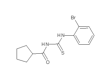 N-{[(2-bromophenyl)amino]carbonothioyl}cyclopentanecarboxamide