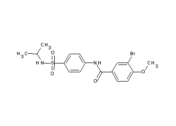 3-bromo-N-{4-[(isopropylamino)sulfonyl]phenyl}-4-methoxybenzamide