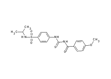 N-[({4-[(isopropylamino)sulfonyl]phenyl}amino)carbonothioyl]-4-methoxybenzamide