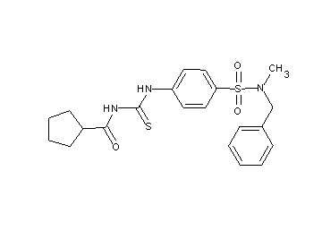 N-{[(4-{[benzyl(methyl)amino]sulfonyl}phenyl)amino]carbonothioyl}cyclopentanecarboxamide