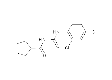 N-{[(2,4-dichlorophenyl)amino]carbonothioyl}cyclopentanecarboxamide