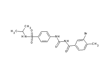 3-bromo-N-[({4-[(isopropylamino)sulfonyl]phenyl}amino)carbonothioyl]-4-methylbenzamide