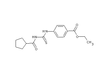 ethyl 4-({[(cyclopentylcarbonyl)amino]carbonothioyl}amino)benzoate
