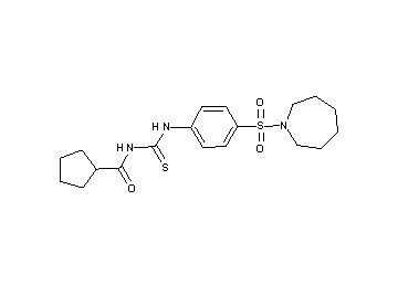 N-({[4-(1-azepanylsulfonyl)phenyl]amino}carbonothioyl)cyclopentanecarboxamide
