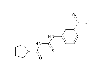 N-{[(3-nitrophenyl)amino]carbonothioyl}cyclopentanecarboxamide